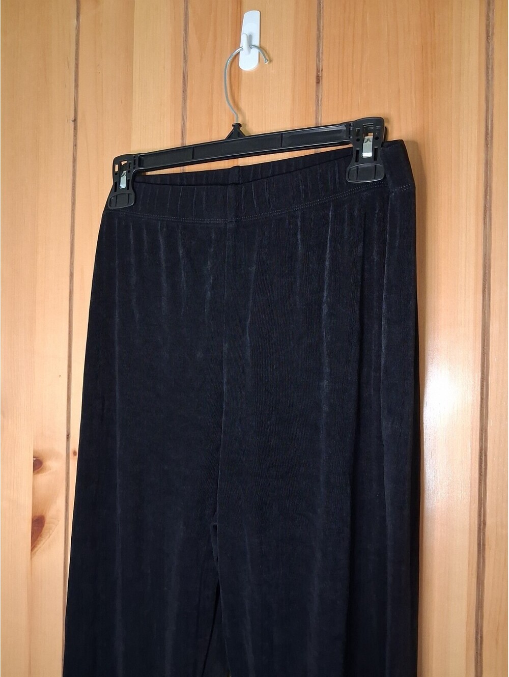 Chico's Black Flowy Pants Women's Size 2 Large 12/14 Pull On